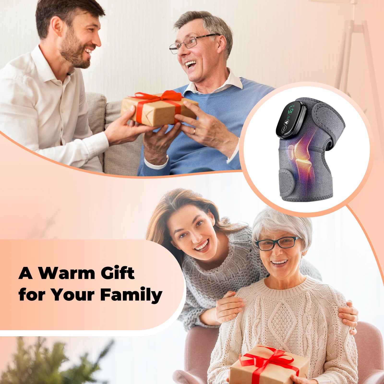 Cordless Heated Knee Massager and Heating Pad - 7
