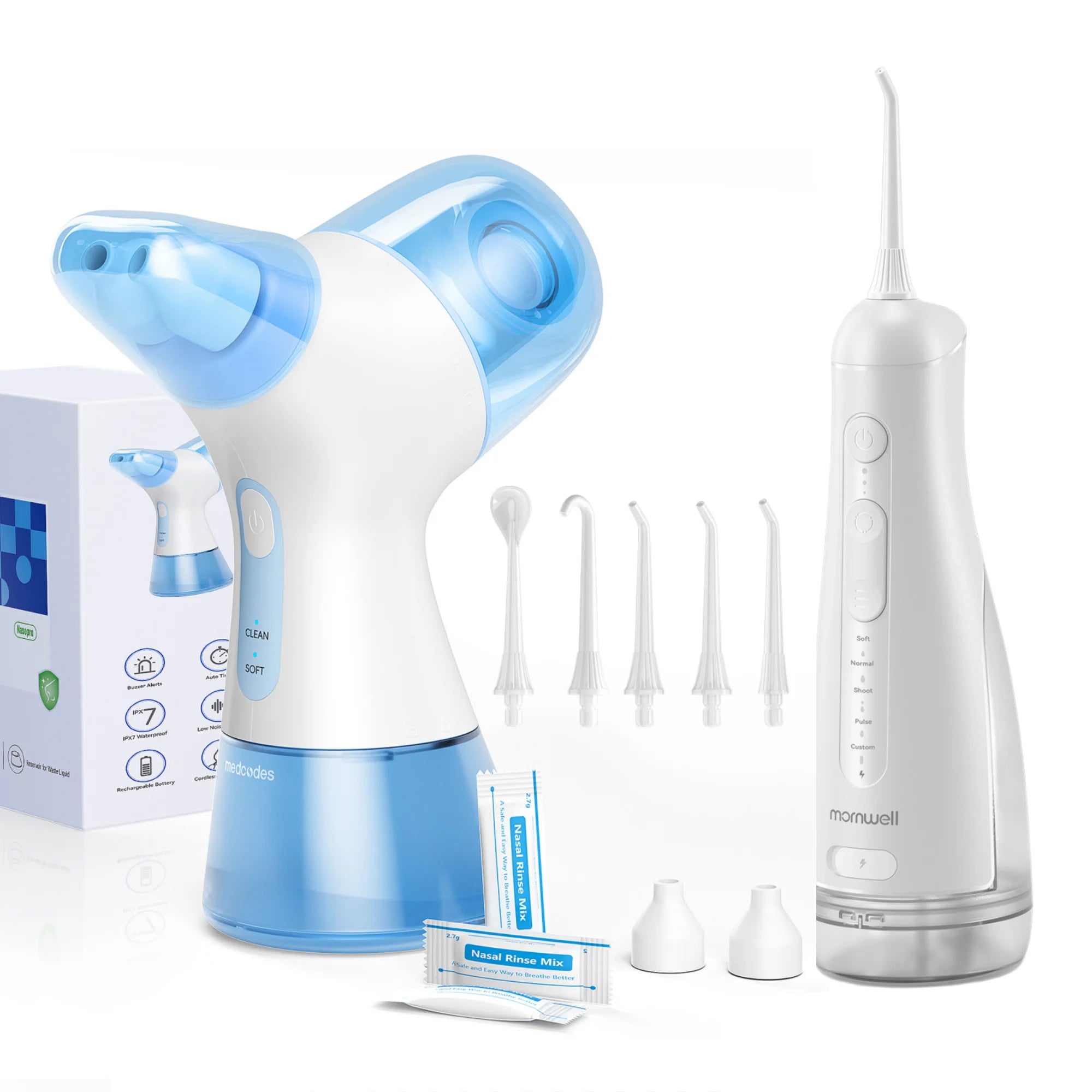 Water Flosser and Nasal Rinse Oral Care and Sinus Cleaning Kit - 31