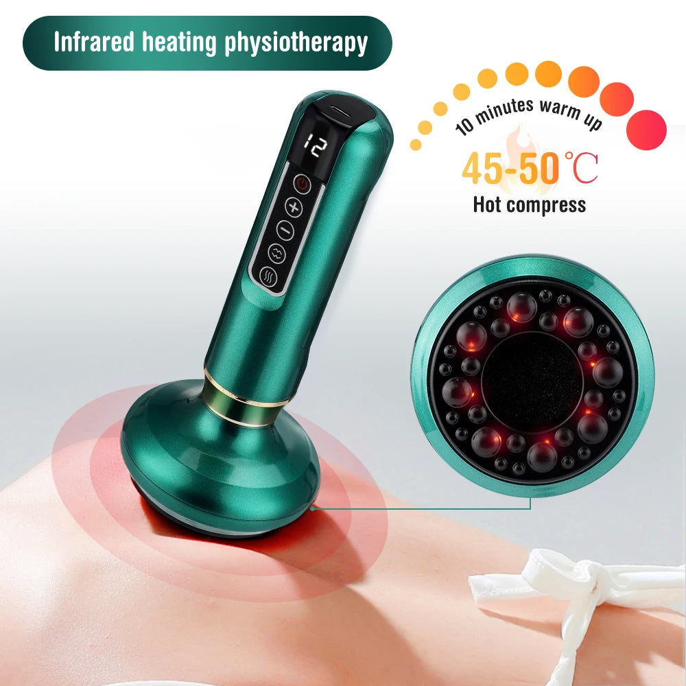 Electric Guasha Cupping Massager Scraping Body Shaping Tool - 22