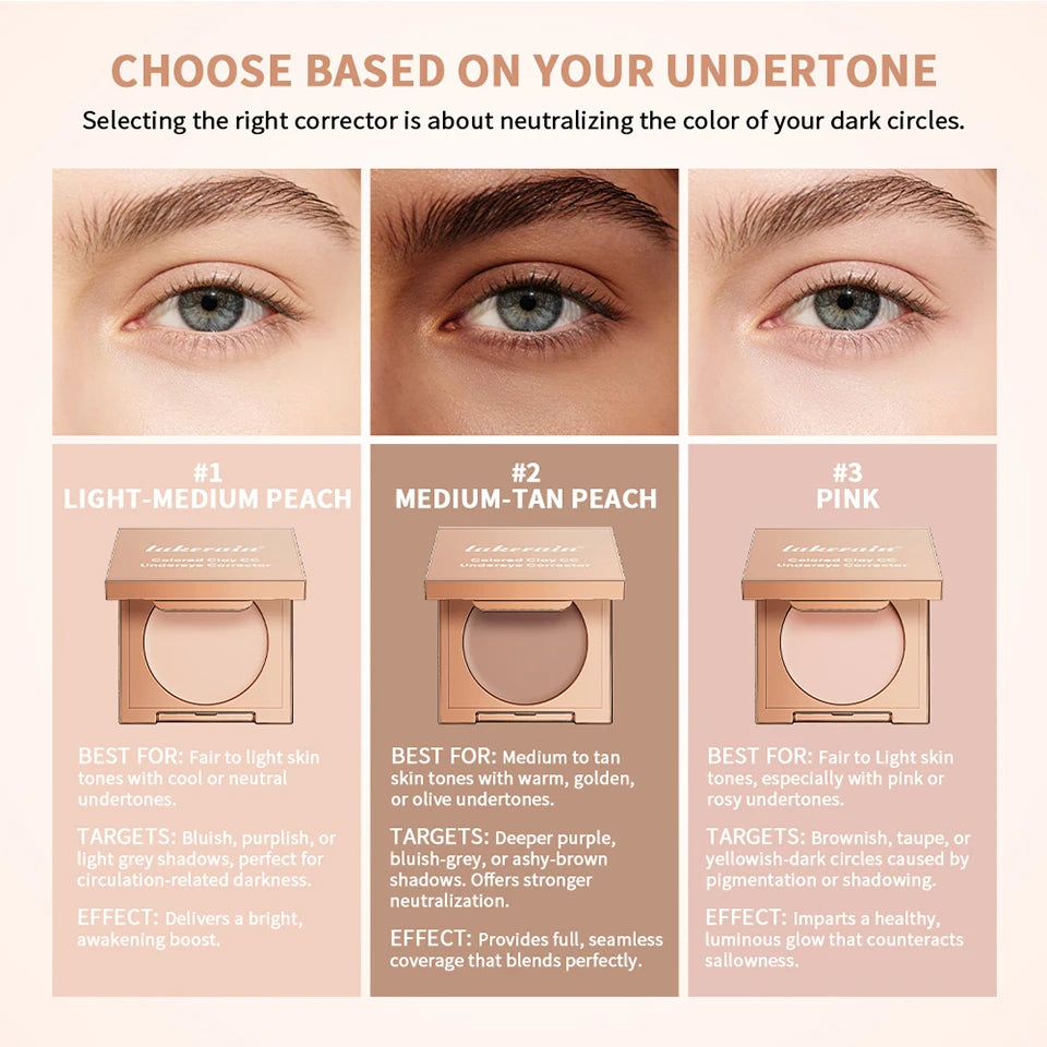 Cream Clay Under Eye Corrector Dark Circle Concealer Makeup - 8