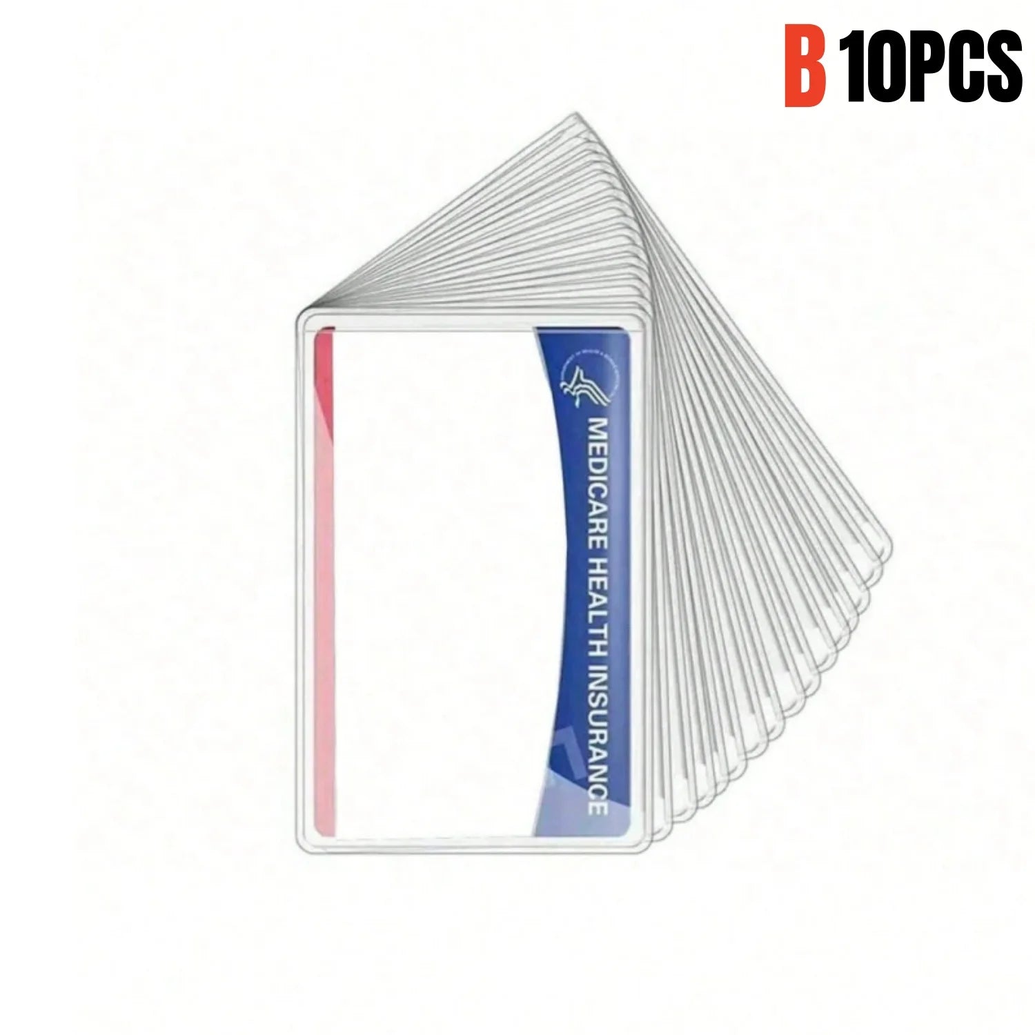 Clear PVC Card Protector Sleeves Waterproof ID and Credit Card Covers