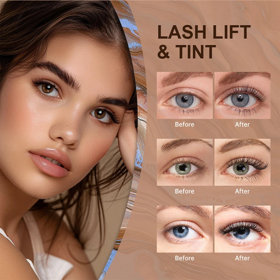 Professional Eyelash Perm and Tint Kit Lash Lift Curling Set - 10