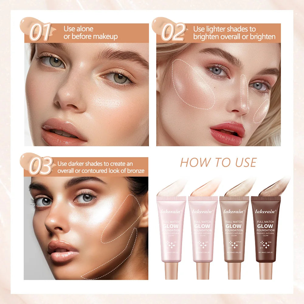 Natural Glow Enhancer Foundation Moisturizing Liquid Highlighter