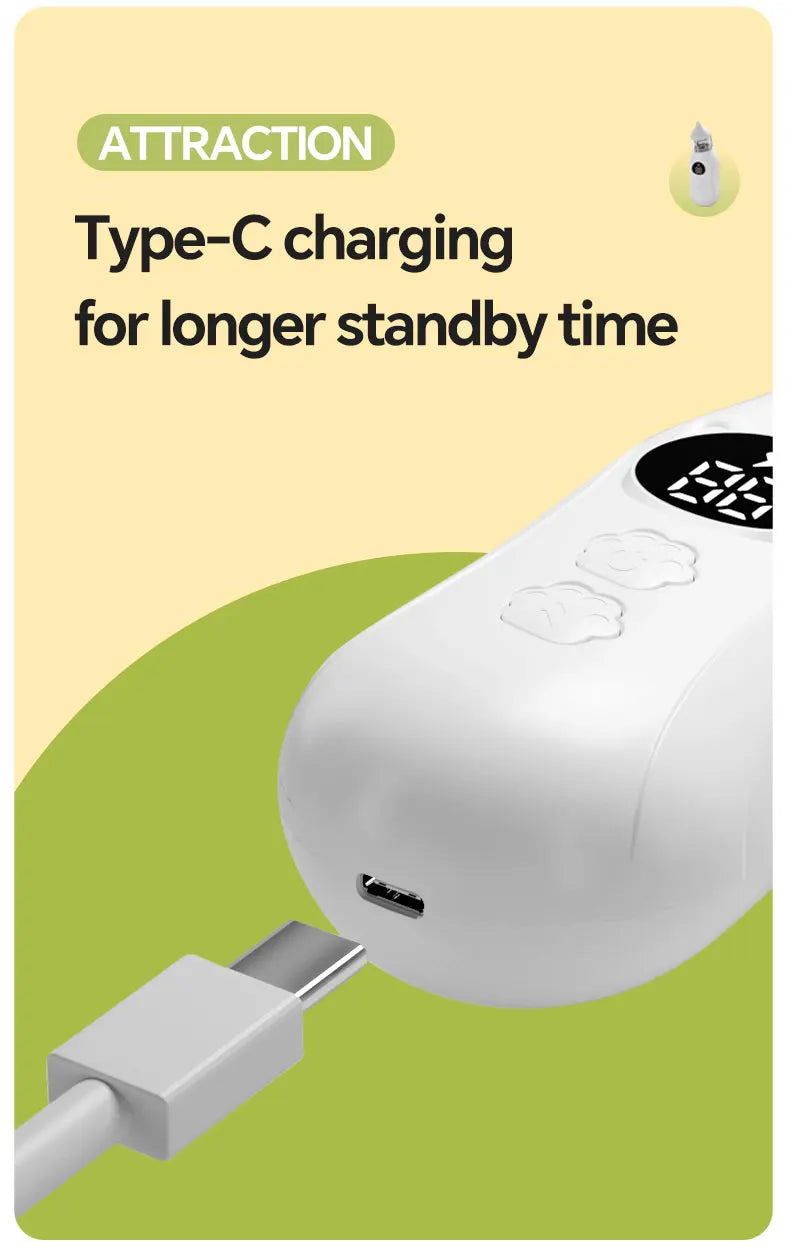 Baby Electric Nasal Aspirator Rechargeable Nose Sucker Cleaner - 15