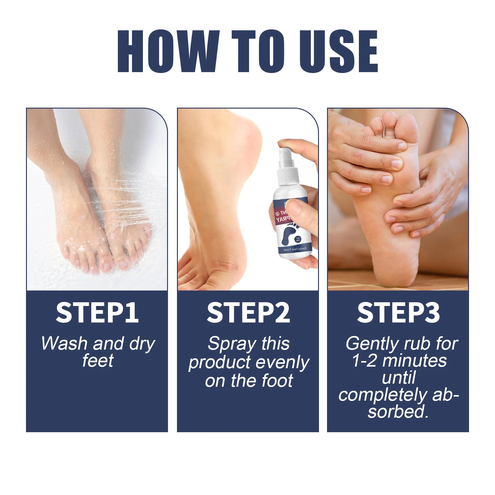 Ximonth Foot Deodorant Spray Odor Removal & Care - 9