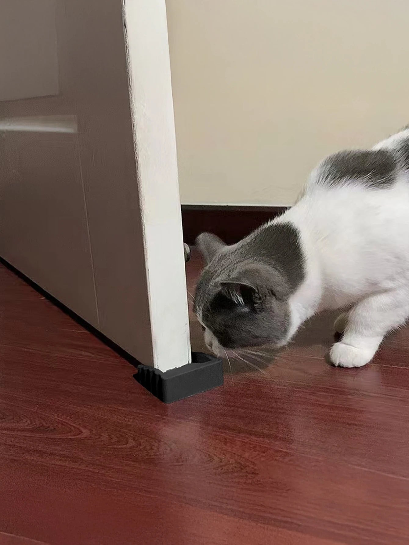 Anti-Slip Door Stopper Rubber Door Wedge Floor Protector Set - 8