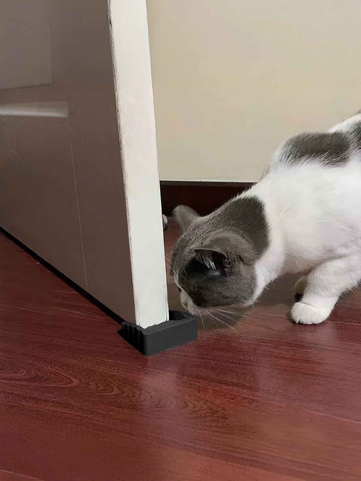 Anti-Slip Door Stopper Rubber Door Wedge Floor Protector Set