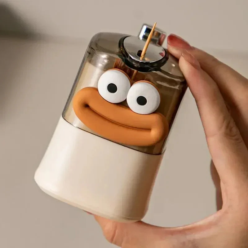 Automatic Pop-Up Toothpick Dispenser Cartoon Table Toothpick Holder