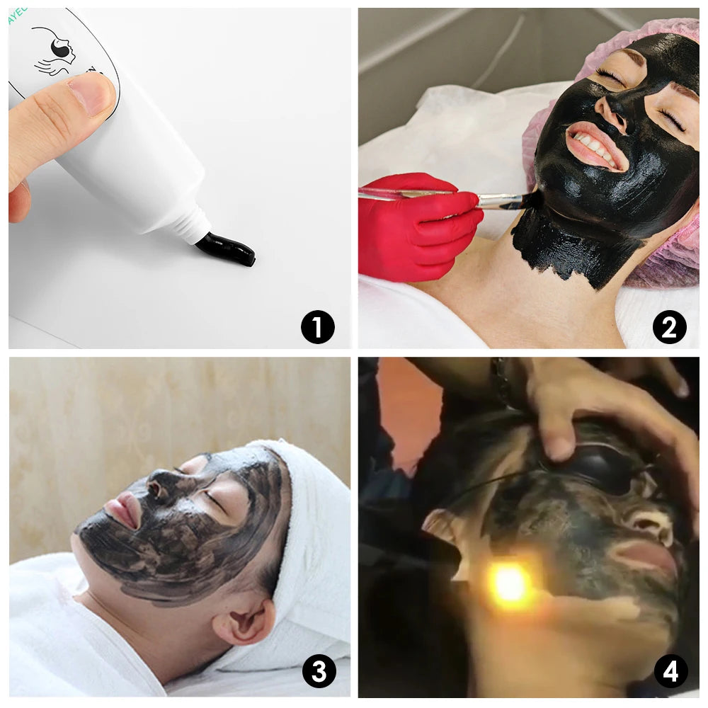 Carbon Gel Laser Toner Skin Rejuvenation Black Face Mask Cream - 7