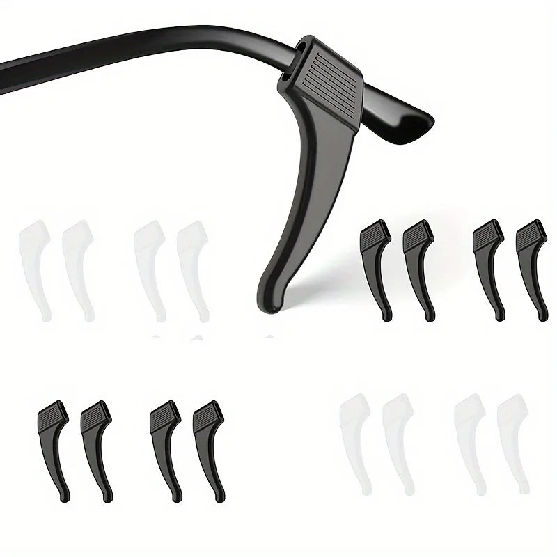 20Pcs Silicone Eyeglass Ear Grips Anti-Slip Glasses Temple Tip Holders - 6