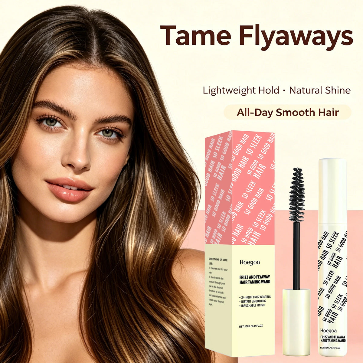 Anti-Frizz Hair Taming Wand Flyaway Smoothing Stick