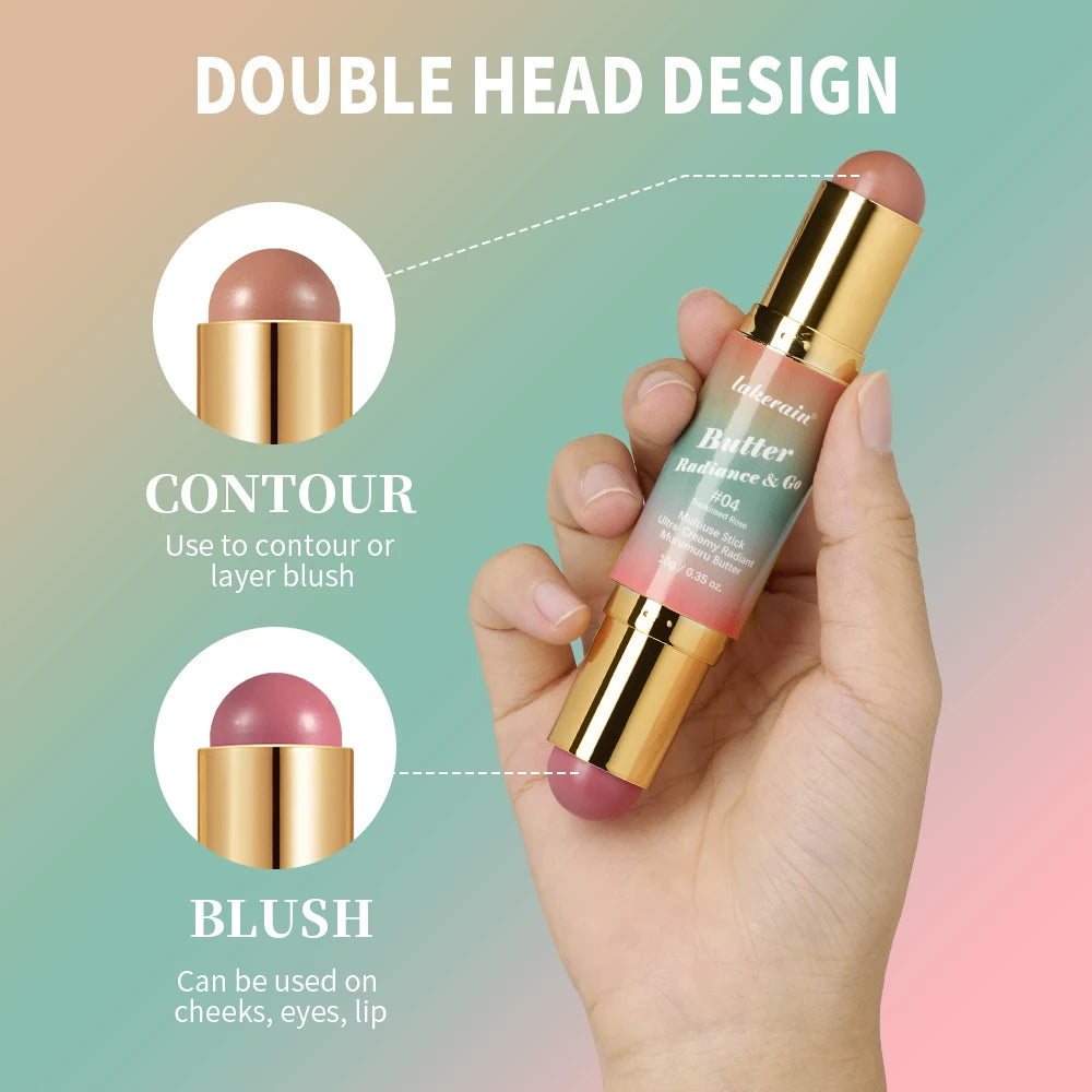 Double Headed Bronzer Blush Stick Multiuse Contouring Makeup