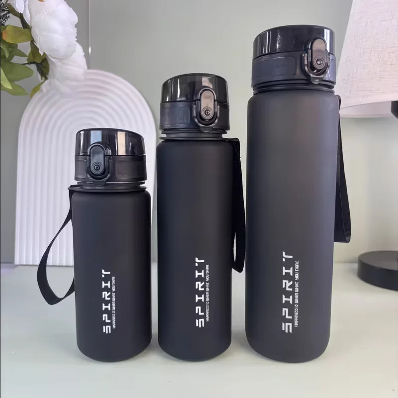 Frosted Sports Water Bottle BPA Free Portable Leakproof Fitness Cup