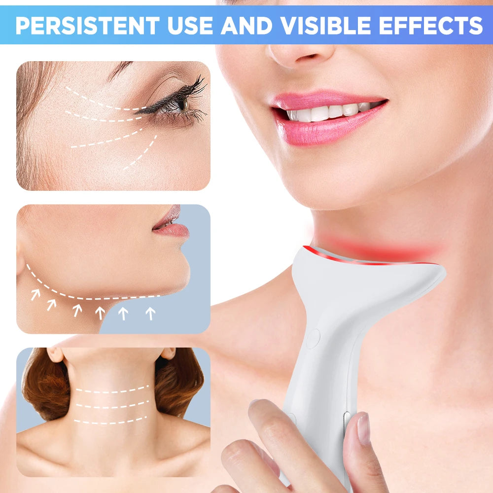 LED Neck Beauty Instrument Face Lifting Massager - 19