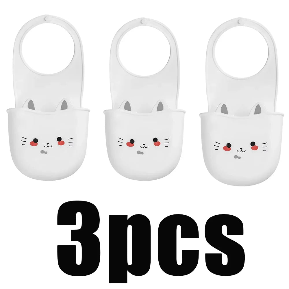Cat Shape Silicone Kitchen Sink Faucet Sponge Holder Hanging Drain Basket - 16