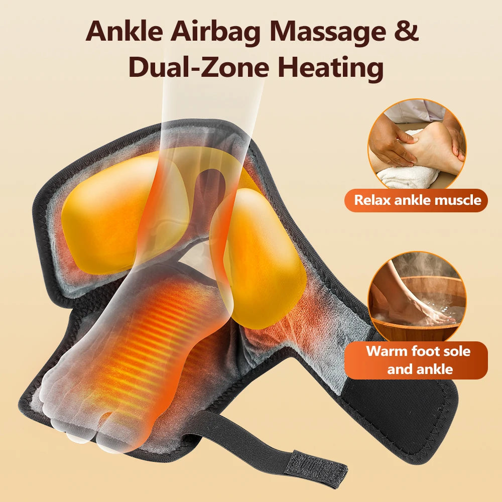 Cordless Heated Wrist Massager Air Compression Hand Wrap