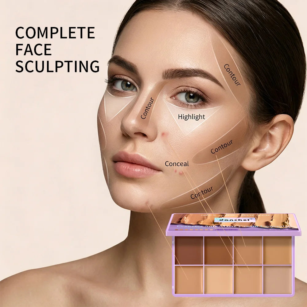 Cream Concealer Palette Full Coverage Contour & Tattoo Cover Makeup