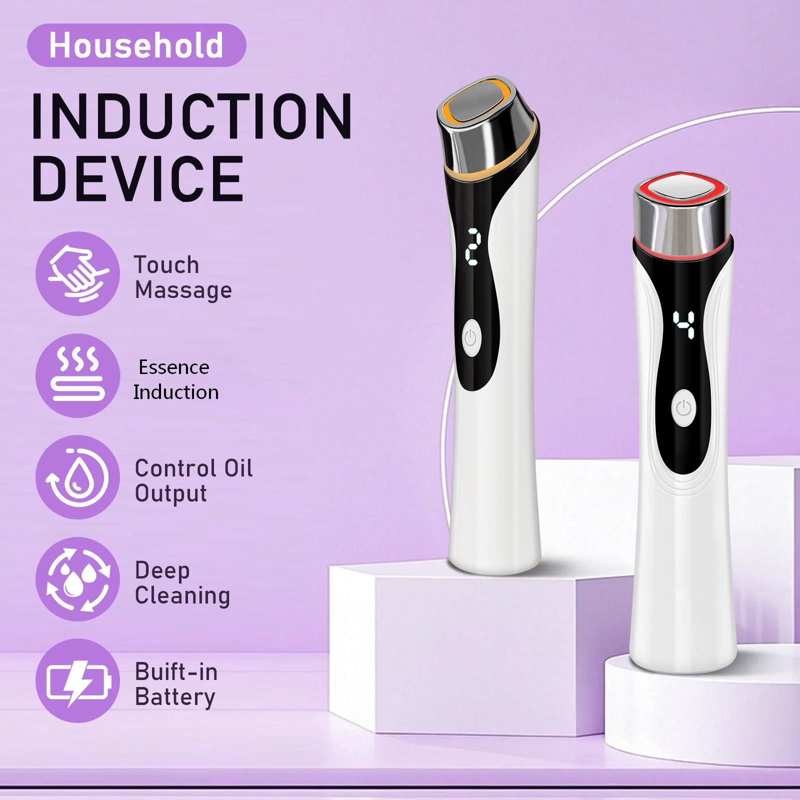 4 Modes Microcurrent Facial Massager Skin Tightening Device - 3