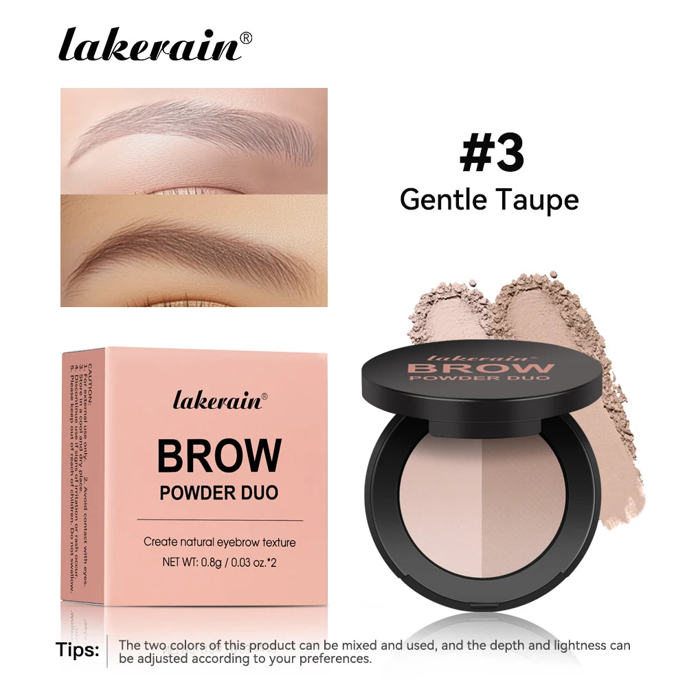 Two-Color Eyebrow Powder Long Lasting Contour and Nose Shadow Makeup - 26