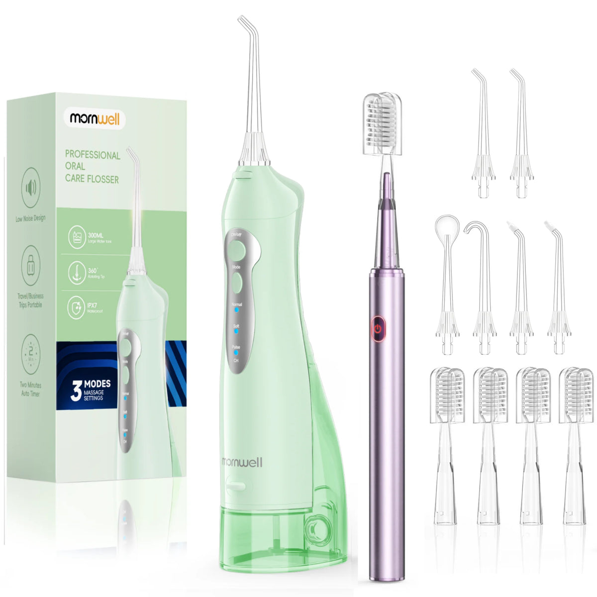 Water Flosser And Electric Toothbrush Combo Oral Irrigator Kit