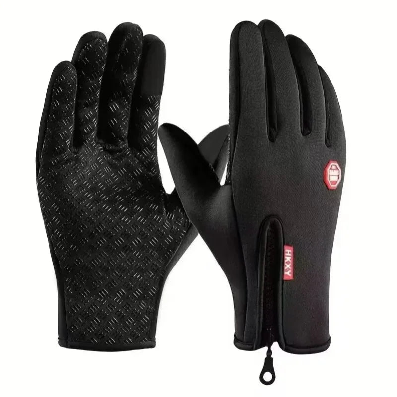 Mens Waterproof Winter Gloves Touch Screen Thermal Ski Riding Gloves - 12