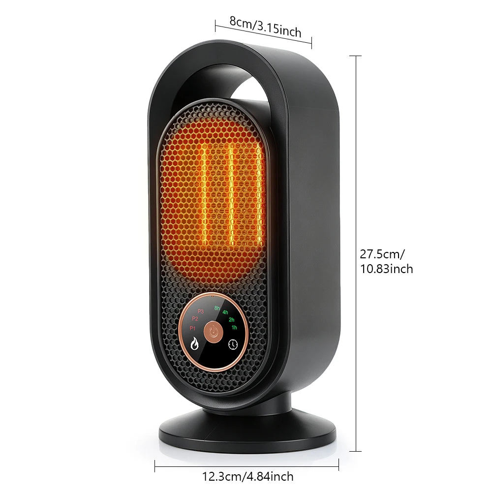 Portable Electric Space Heater Ceramic Fast Heating Fan