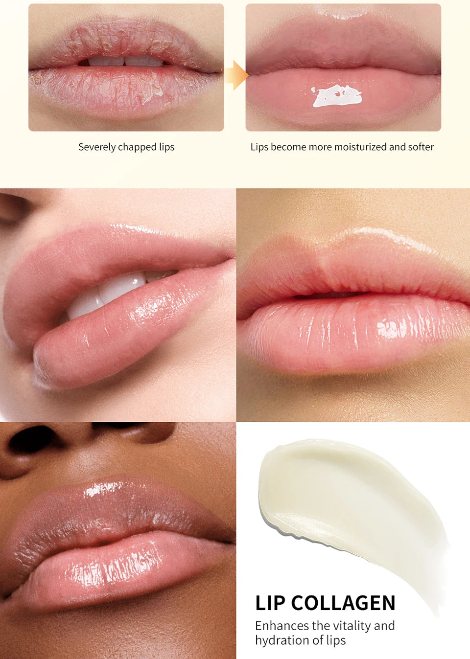 Collagen Lip Mask Moisturizing Hydrating Dry Lips Treatment
