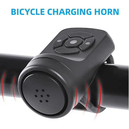 Electric Bike Horn USB Rechargeable Anti-Theft Bicycle Bell 120dB