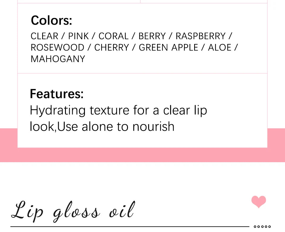Lip Oil Plumping Gloss Crystal Jelly Moisturizing Tinted Lip Plumper - 9