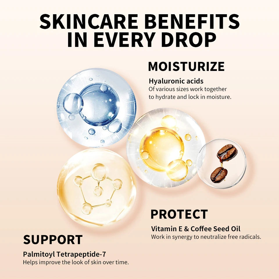 Multi-Use Liquid Foundation Bronzing And Shaping Serum Makeup