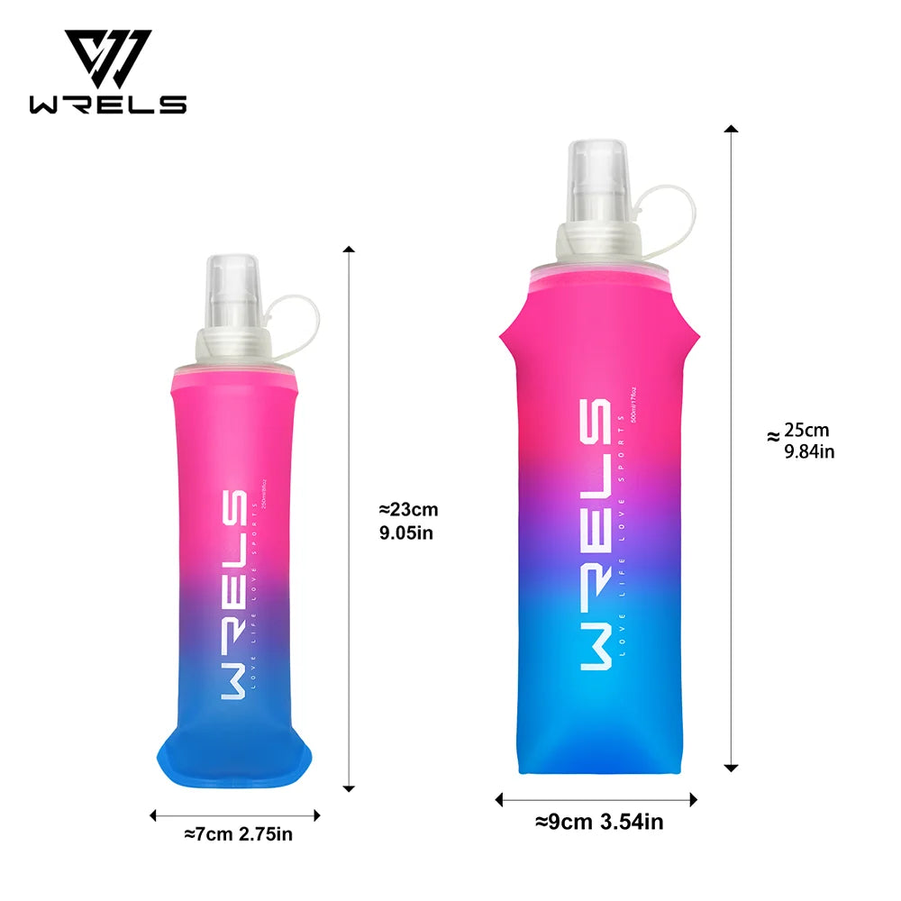 Foldable TPU Soft Flask Water Bottle for Running Hiking and Fitness - 6