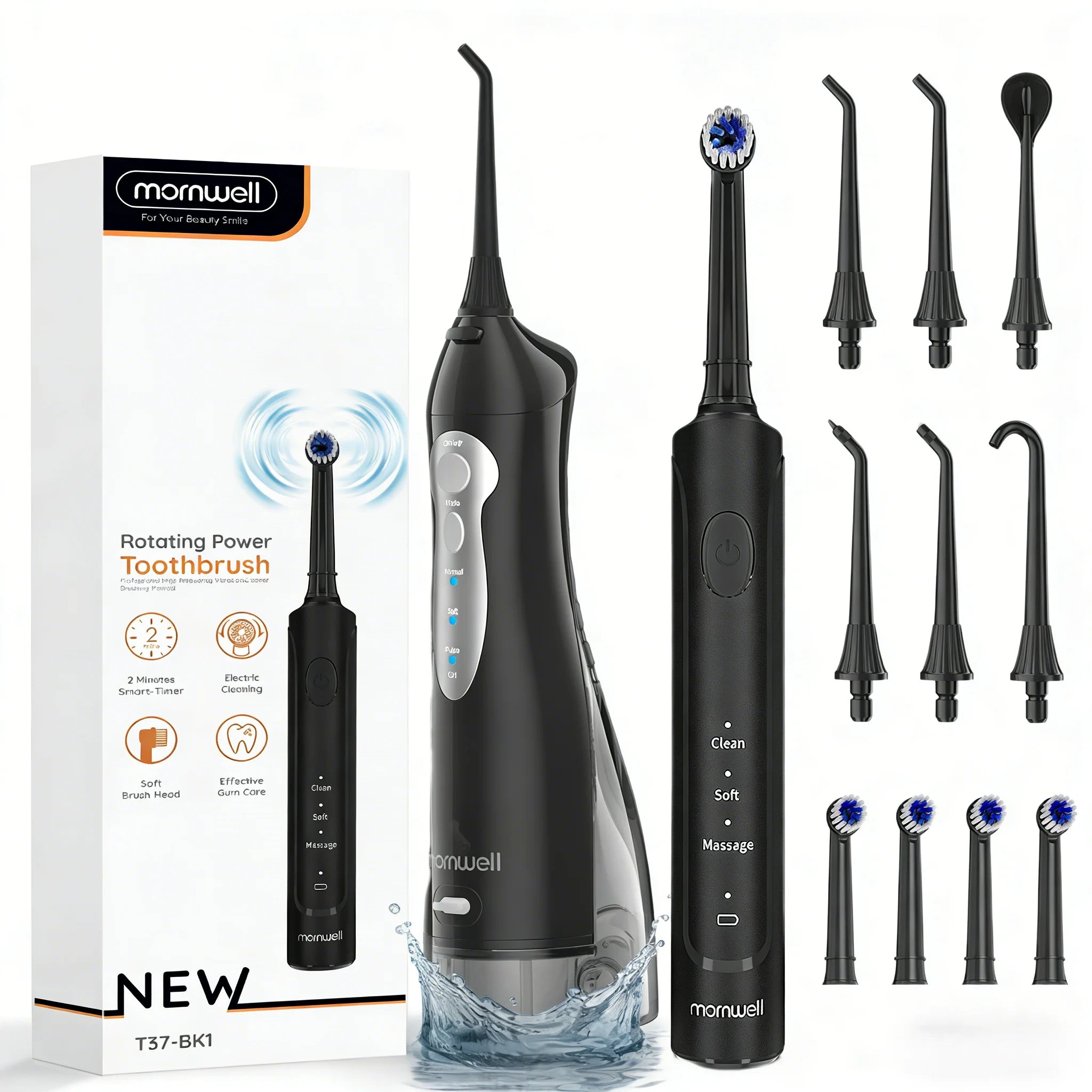 Electric Toothbrush and Water Flosser Combo Oral Care Kit - 1
