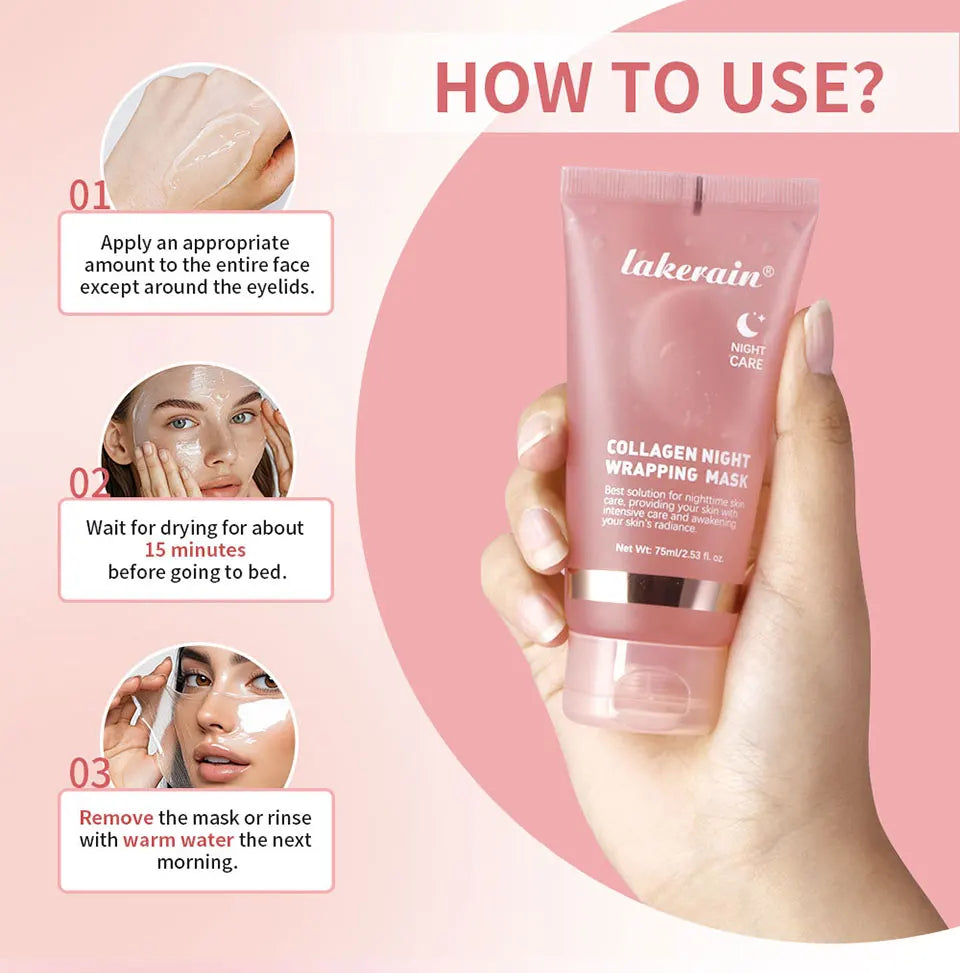 Collagen Jelly Cream Peel-Off Overnight Mask Hydrating Firming Skincare - 25