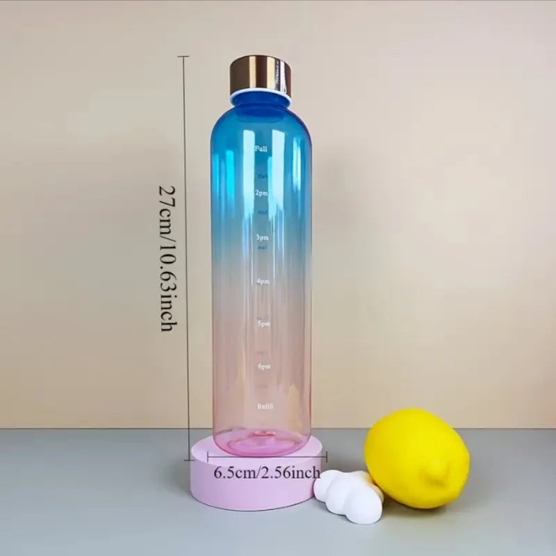 1000ml Gradient Sports Water Bottle BPA Free Leakproof Travel Flask