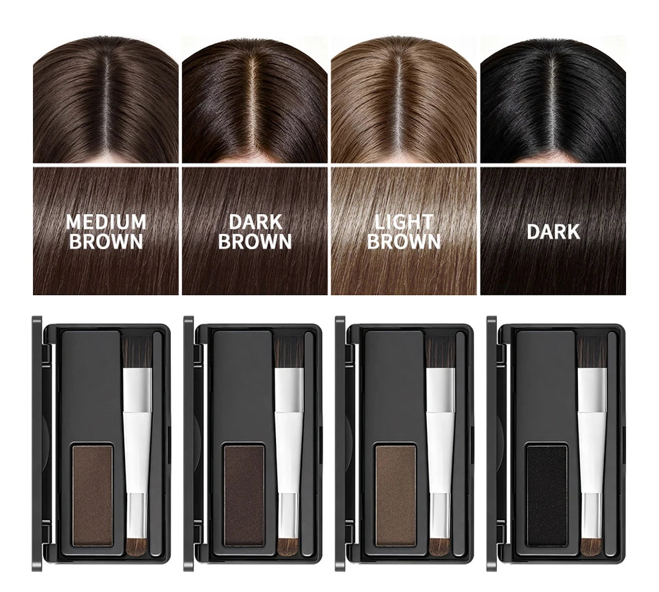 Natural Hair Line Shadow Powder Root Cover Up Concealer Palette - 8