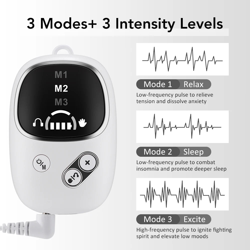 Handheld CES Sleep Aid Device Insomnia Relief Palm Massager
