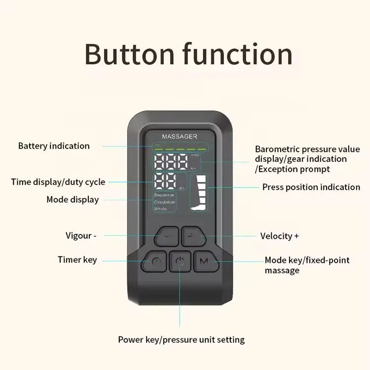 Cordless Leg Air Compression Massager Recovery Boot