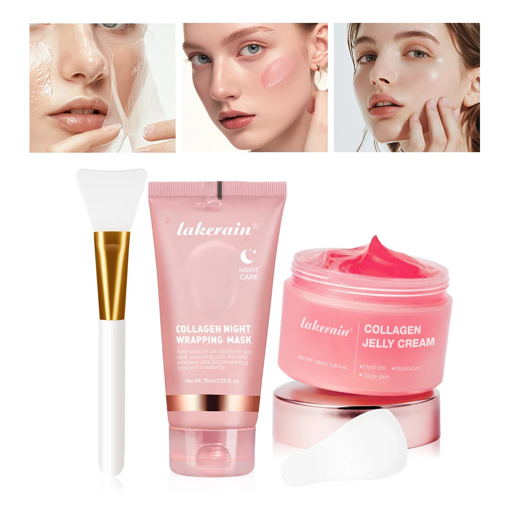 Collagen Jelly Cream Peel-Off Overnight Mask Hydrating Firming Skincare