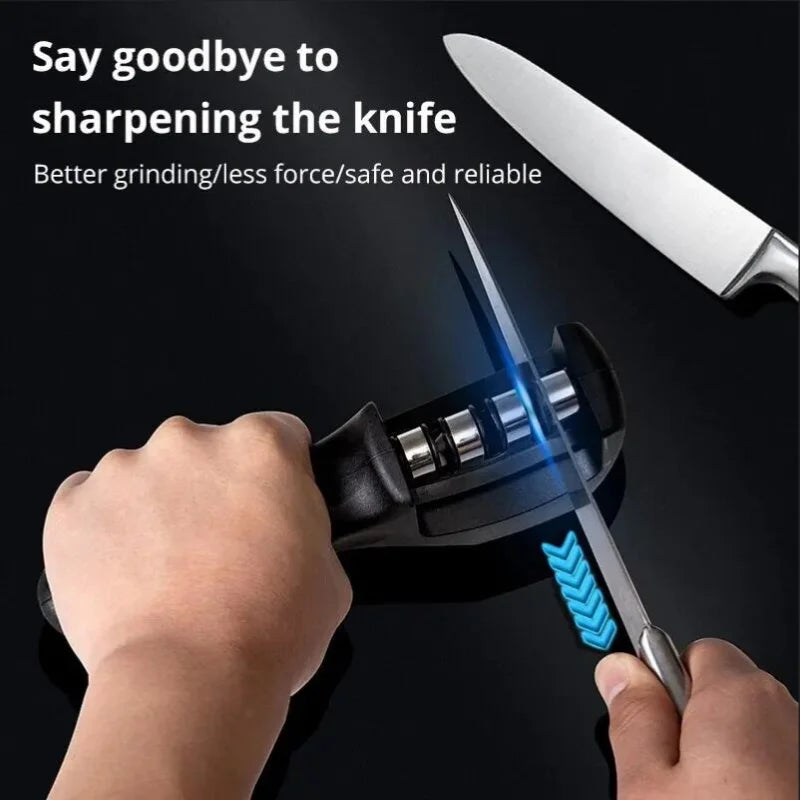 3 Stage Knife Sharpener Handheld Kitchen Blade Sharpening Tool
