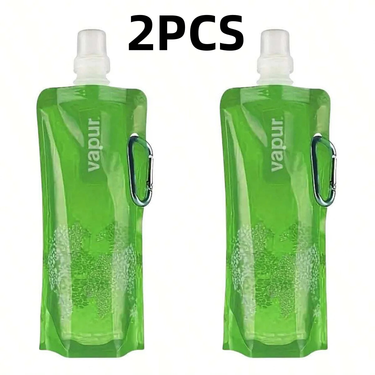 Portable Foldable Water Bag 500ml Soft Flask for Hiking and Camping