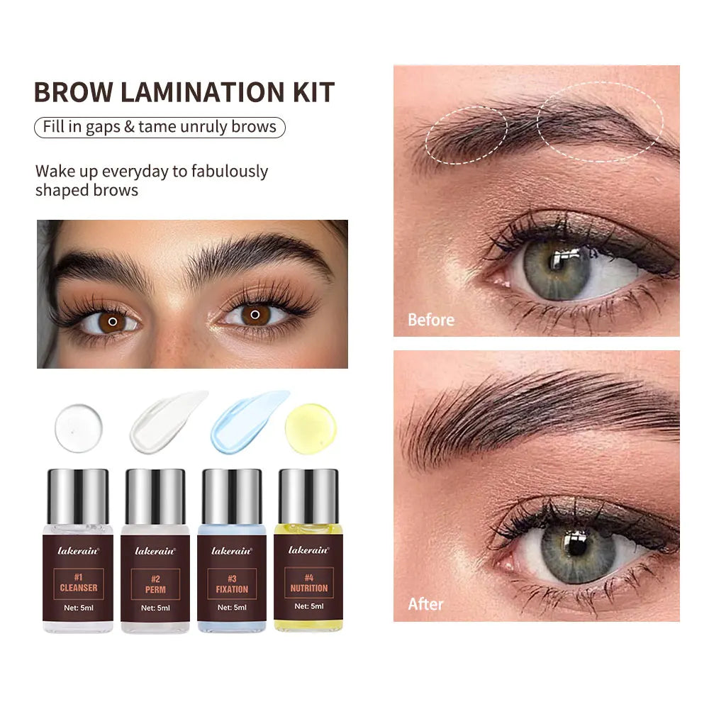 Semi-Permanent Brow Lamination Kit Eyebrow Lifting Shaping Set - 2