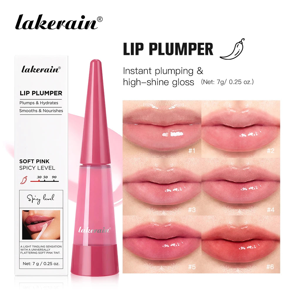 Lakerain Lip Plumper Serum Moisturizing Anti Wrinkle Gloss