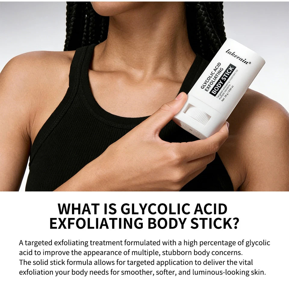 Lakerain Glycolic Acid Exfoliating Body Stick Skincare Scrub - 9
