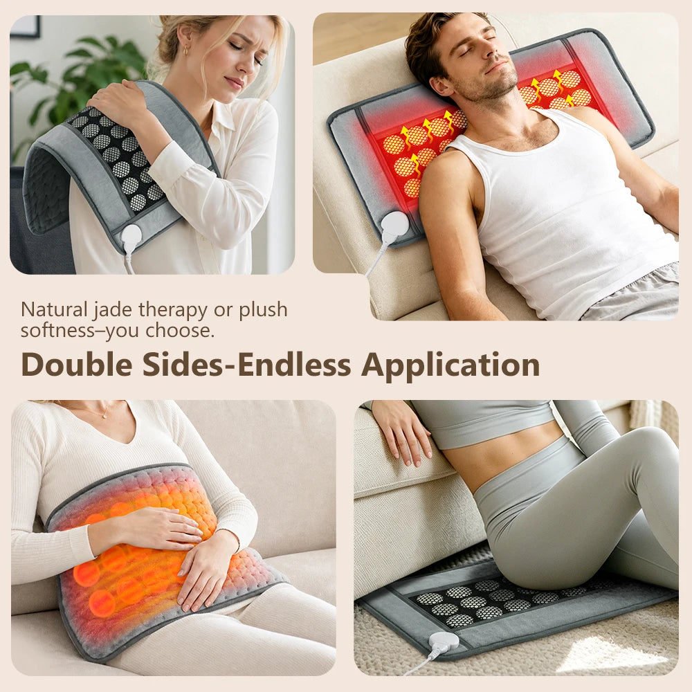 Electric Jade Stone Heating Pad Soft Warm Mat