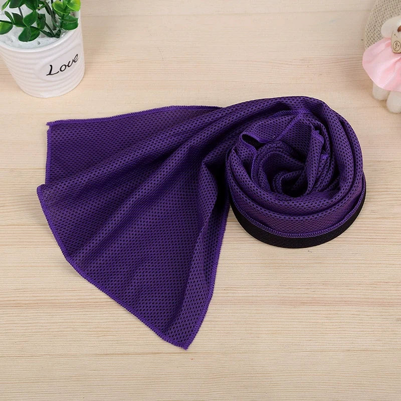 Instant Cooling Towel for Sports Fitness Workout and Yoga Sweat Relief - 20