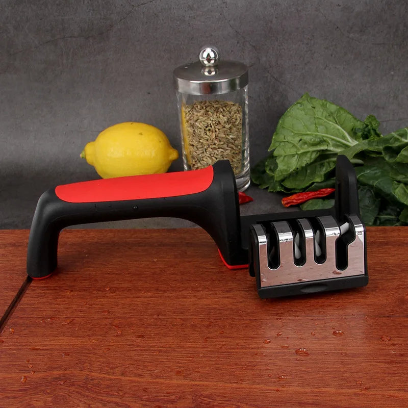 3-Stage Professional Knife Sharpener Kitchen Tool for Knives and Scissors