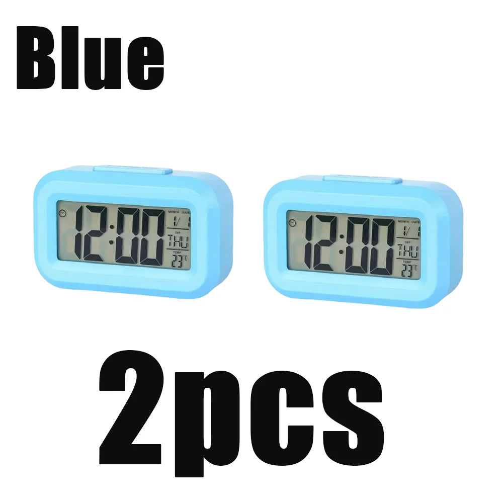 Digital Alarm Clock with Temperature Calendar and LED Display - 13
