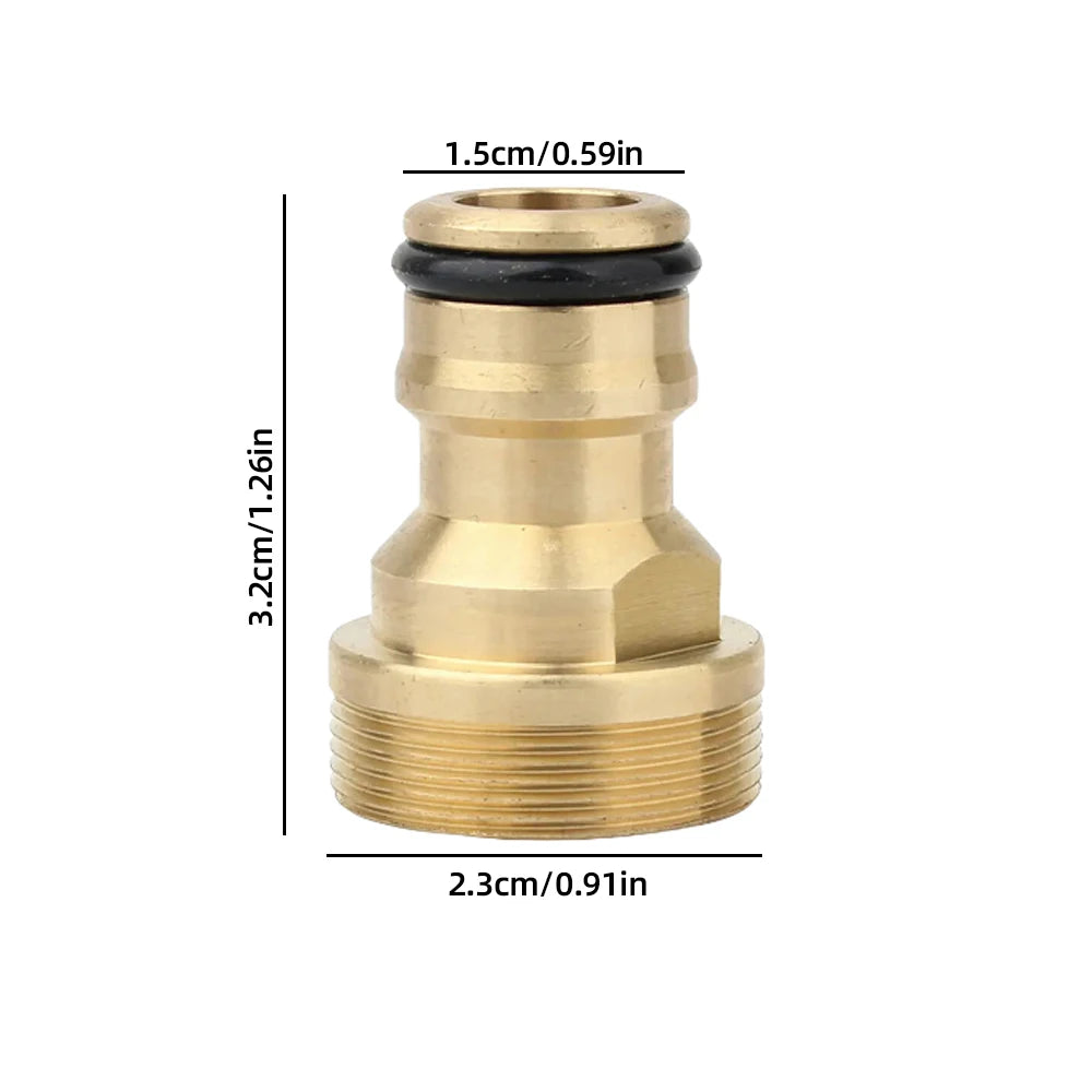 Universal Brass Faucet Adapter Connector for Garden Hose and Mixer Tap