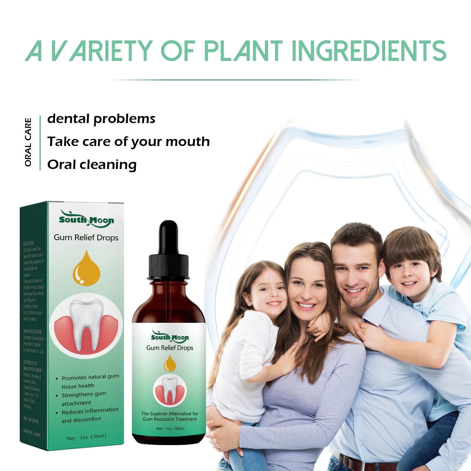 Toothache Relief Drops Plaque Stain Gum Pain Cure Oral Care - 12
