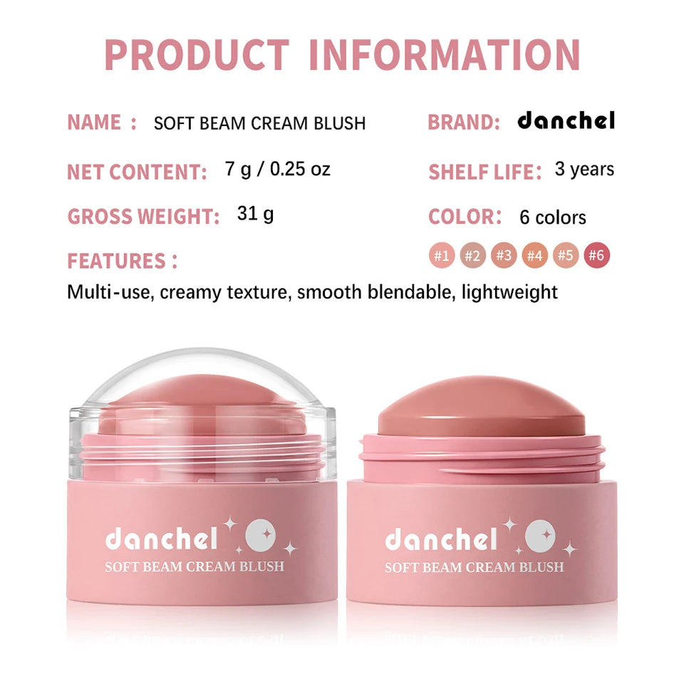 Soft Cream Blush Makeup Smooth Multi-Use Blushes